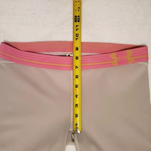 Womens Under Armour Padded Sliding Shorts Size Medium Gray Athletic Compression - Picture 4 of 8